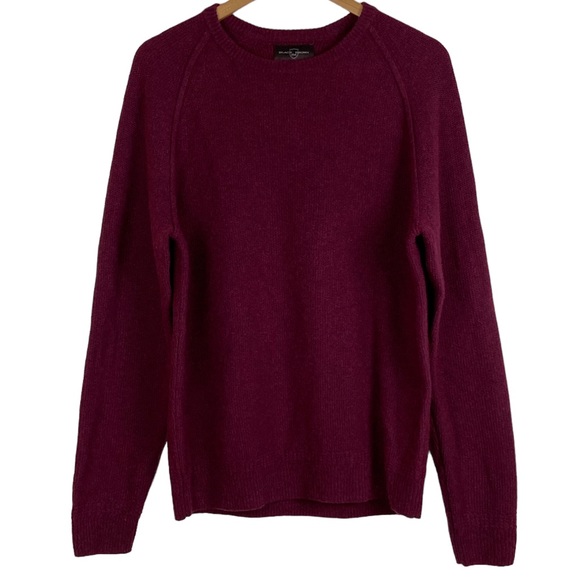 NEW Burgundy Wine Red Lamb's Wool Sweater
